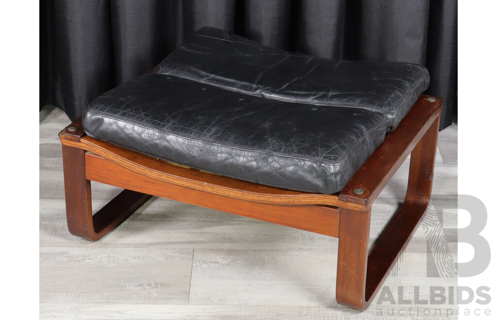 Pair of Tessa T4 Armchairs and Footstool by Fred Lowen