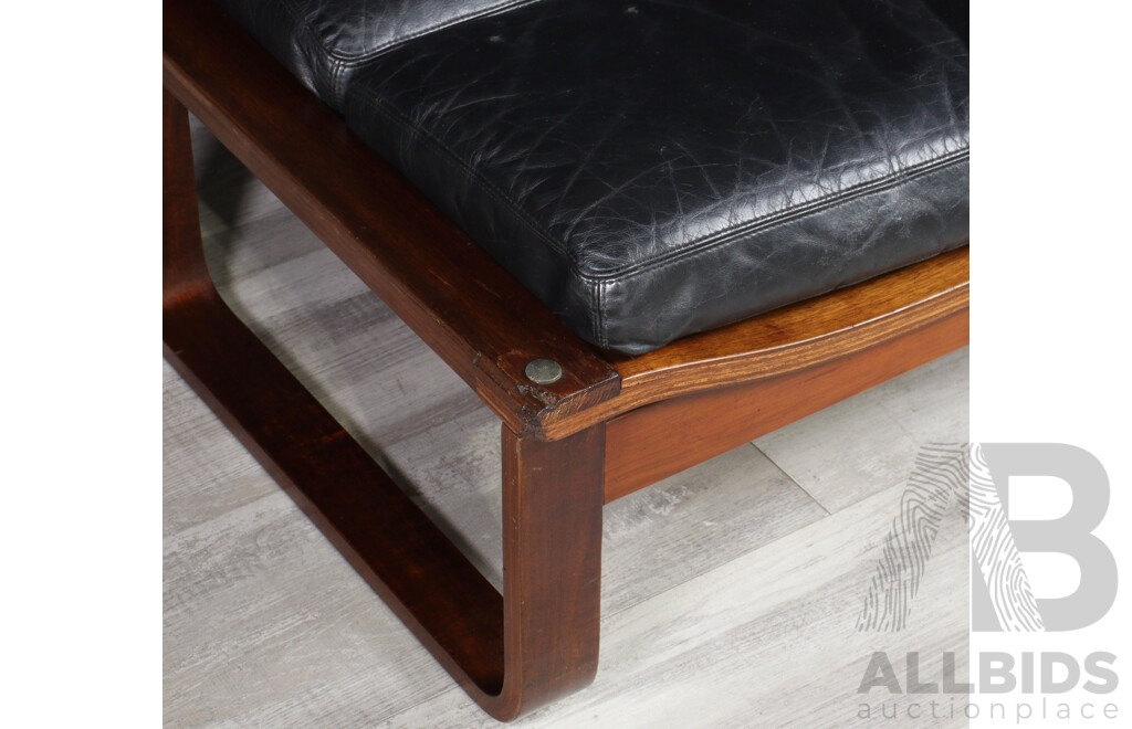 Pair of Tessa T4 Armchairs and Footstool by Fred Lowen