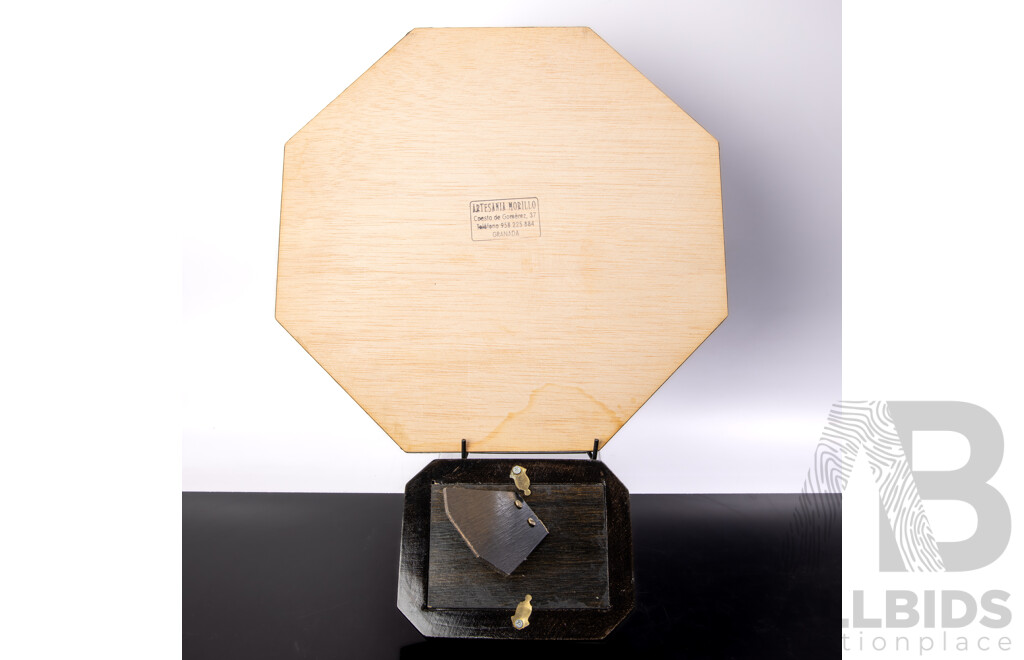 Two Middle Eastern Sadeli Items Comprising Octagonal Tray & Photo Frame