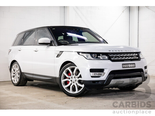 10/2017 Land Rover Range Rover Sport 3.0 SDV6 HSE (AWD) LW MY17 4d Wagon Yulong White Metallic/Santorini Black Turbo Diesel 3.0L
