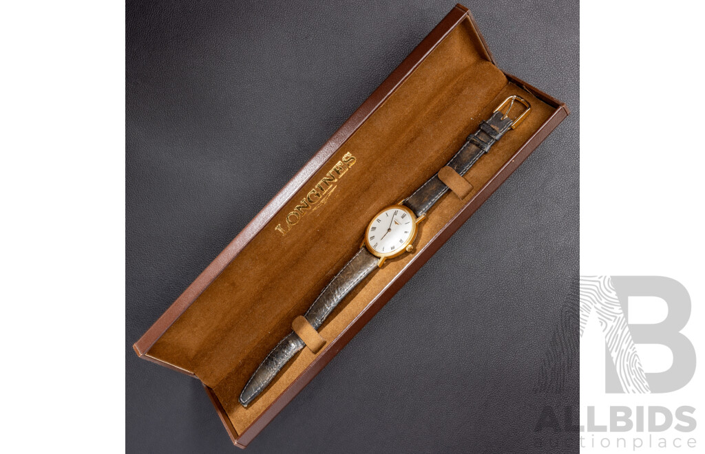 Longines Gold Plated Watch, Vintage C.1970's, Swiss Made  - with Original Presentation Case