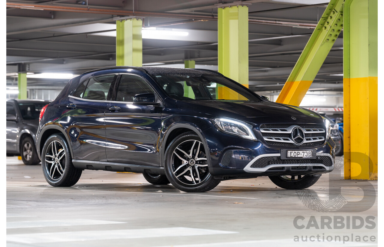 10/2018 Mercedes Benz GLA 180 X156 809MY 4d Wagon Cavansite Blue Metallic Turbo 1.6L
