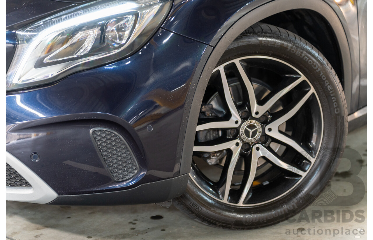 10/2018 Mercedes Benz GLA 180 X156 809MY 4d Wagon Cavansite Blue Metallic Turbo 1.6L