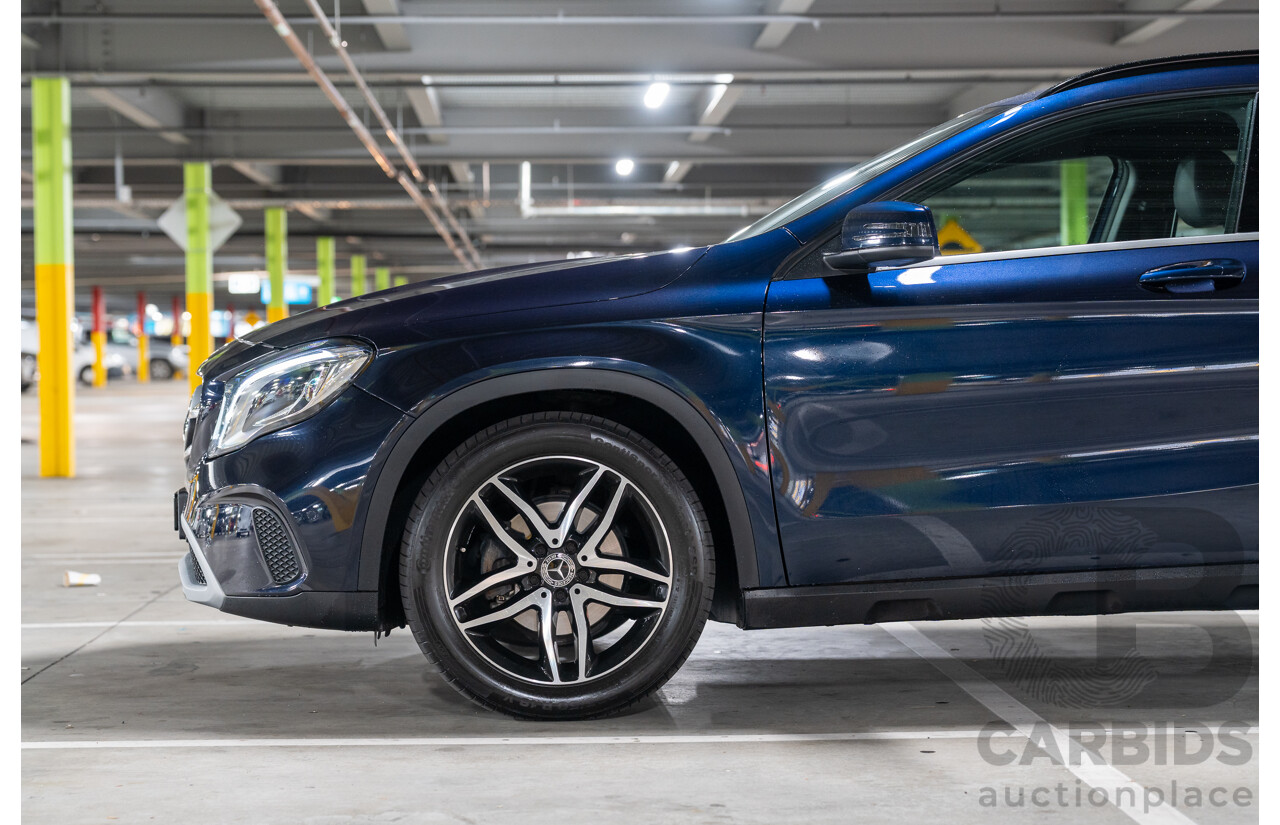 10/2018 Mercedes Benz GLA 180 X156 809MY 4d Wagon Cavansite Blue Metallic Turbo 1.6L