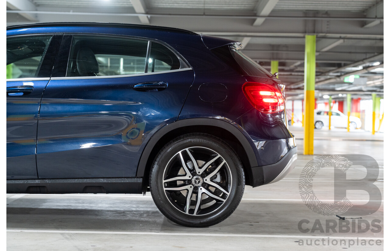 10/2018 Mercedes Benz GLA 180 X156 809MY 4d Wagon Cavansite Blue Metallic Turbo 1.6L