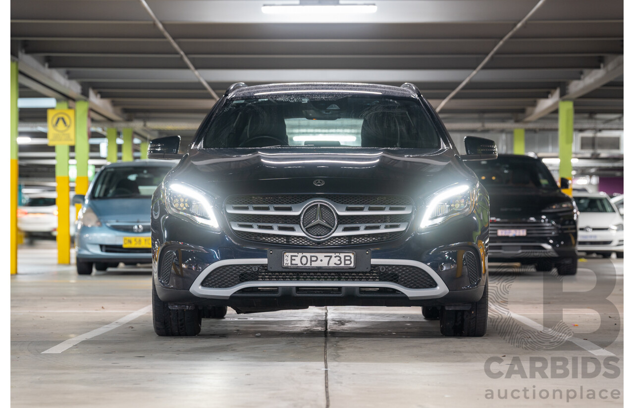 10/2018 Mercedes Benz GLA 180 X156 809MY 4d Wagon Cavansite Blue Metallic Turbo 1.6L
