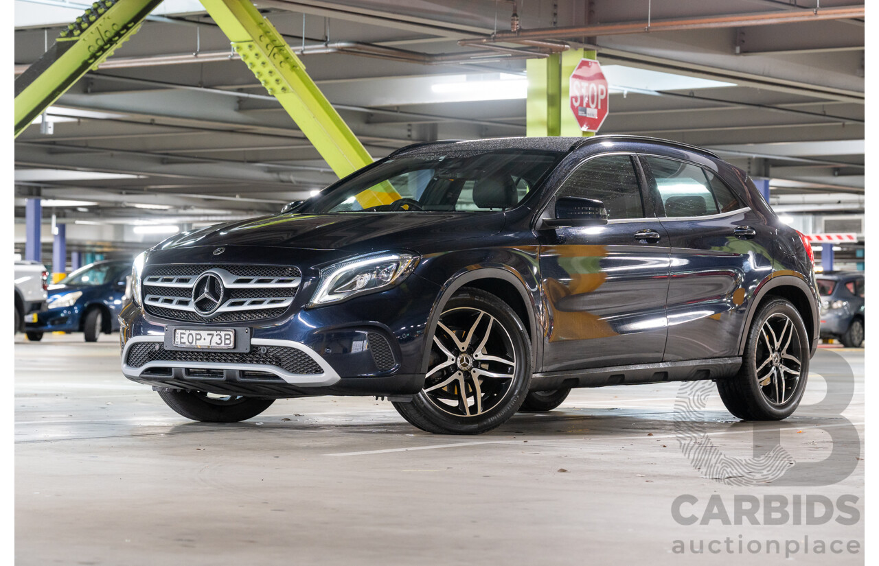 10/2018 Mercedes Benz GLA 180 X156 809MY 4d Wagon Cavansite Blue Metallic Turbo 1.6L