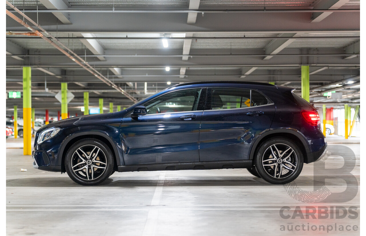 10/2018 Mercedes Benz GLA 180 X156 809MY 4d Wagon Cavansite Blue Metallic Turbo 1.6L