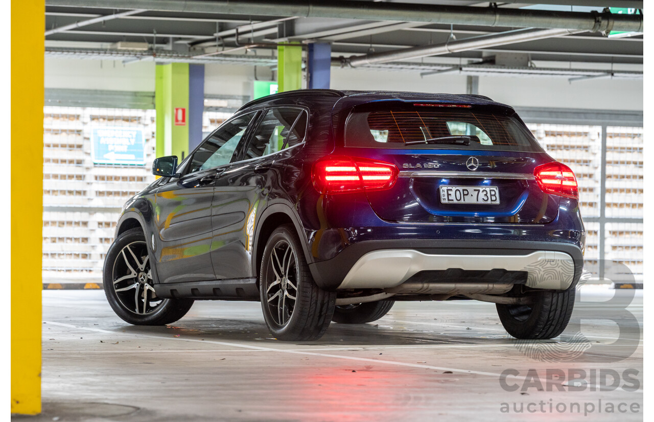 10/2018 Mercedes Benz GLA 180 X156 809MY 4d Wagon Cavansite Blue Metallic Turbo 1.6L
