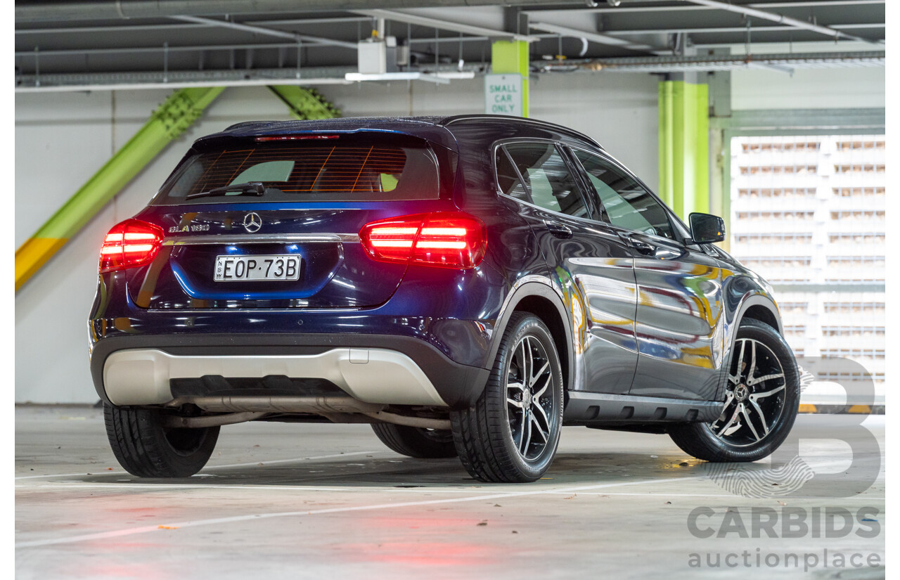 10/2018 Mercedes Benz GLA 180 X156 809MY 4d Wagon Cavansite Blue Metallic Turbo 1.6L