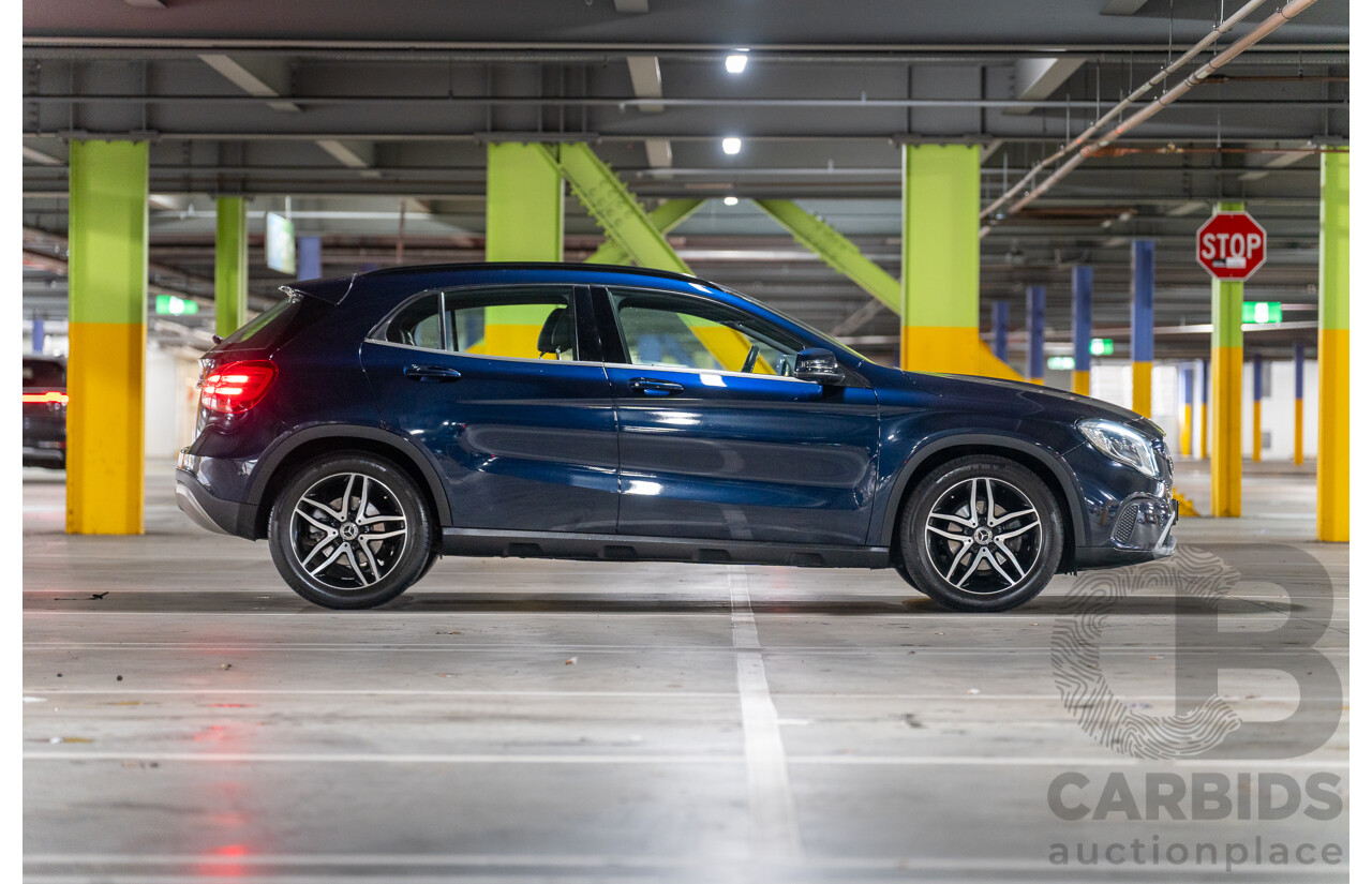 10/2018 Mercedes Benz GLA 180 X156 809MY 4d Wagon Cavansite Blue Metallic Turbo 1.6L