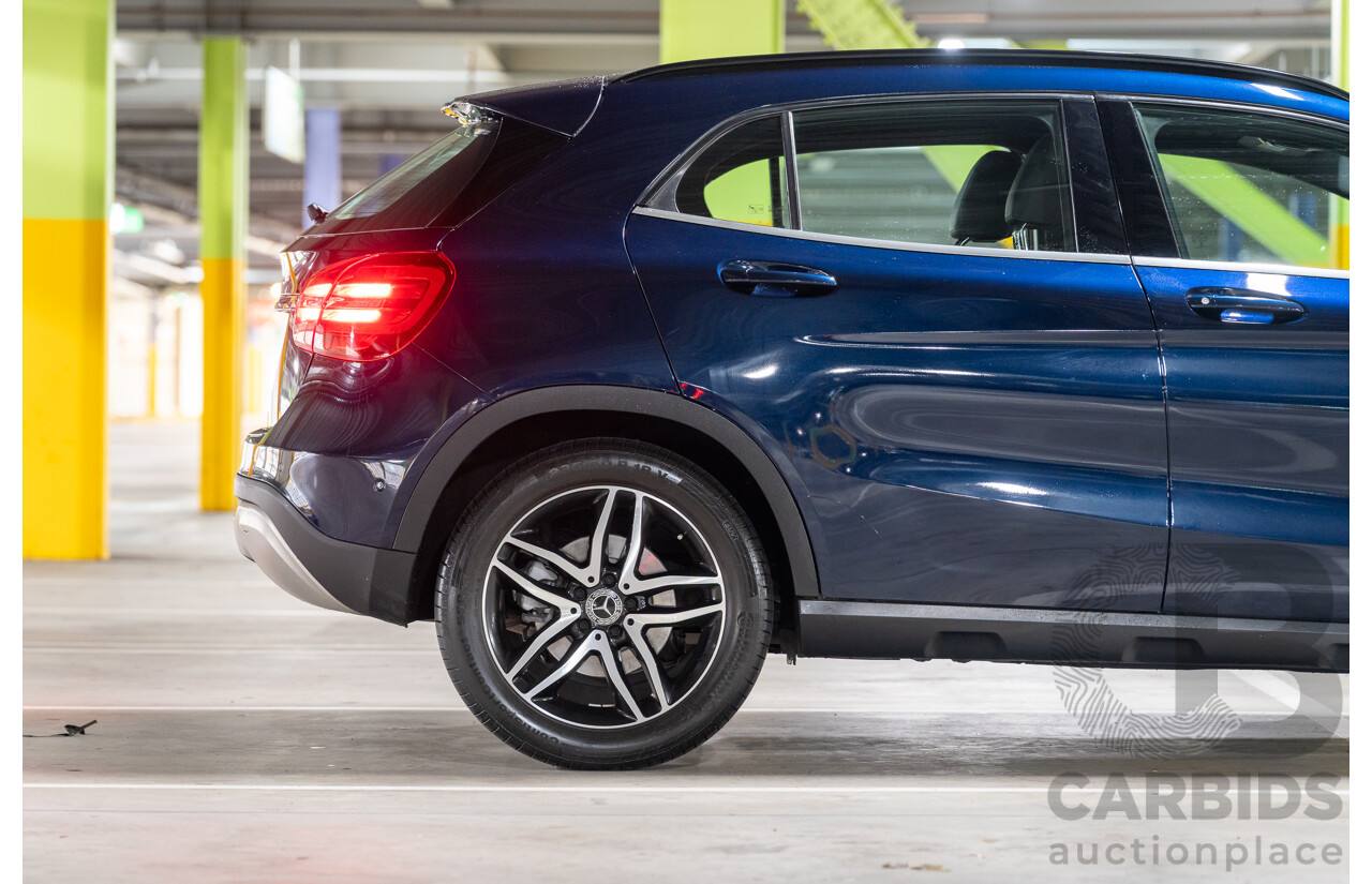10/2018 Mercedes Benz GLA 180 X156 809MY 4d Wagon Cavansite Blue Metallic Turbo 1.6L