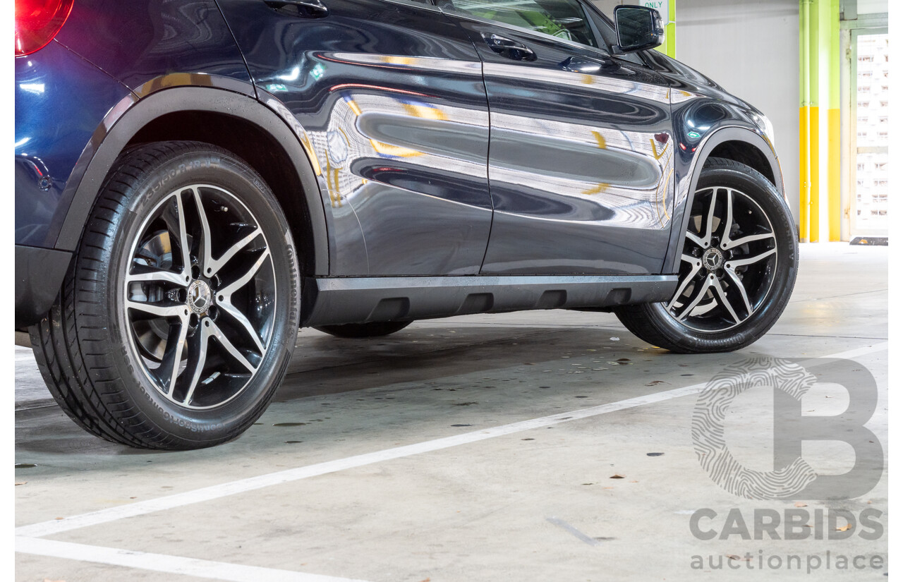 10/2018 Mercedes Benz GLA 180 X156 809MY 4d Wagon Cavansite Blue Metallic Turbo 1.6L