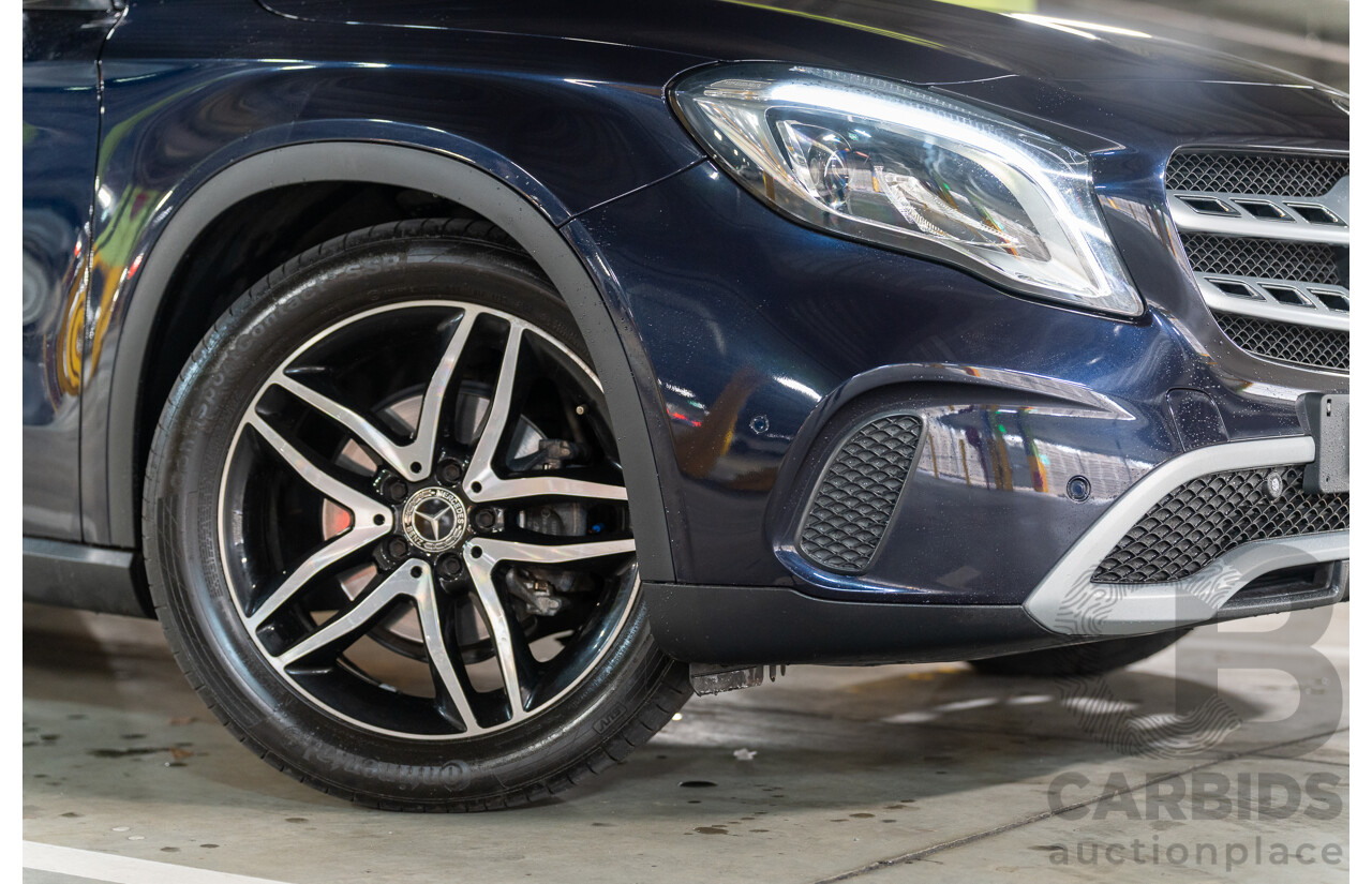 10/2018 Mercedes Benz GLA 180 X156 809MY 4d Wagon Cavansite Blue Metallic Turbo 1.6L