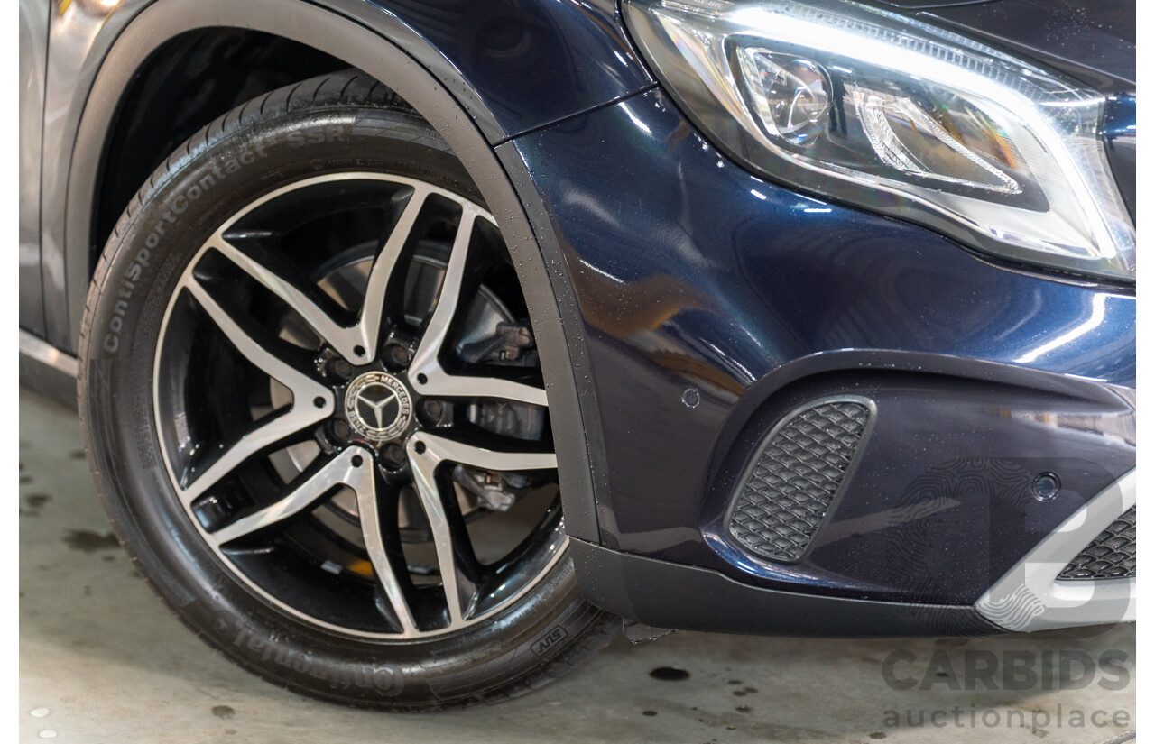 10/2018 Mercedes Benz GLA 180 X156 809MY 4d Wagon Cavansite Blue Metallic Turbo 1.6L