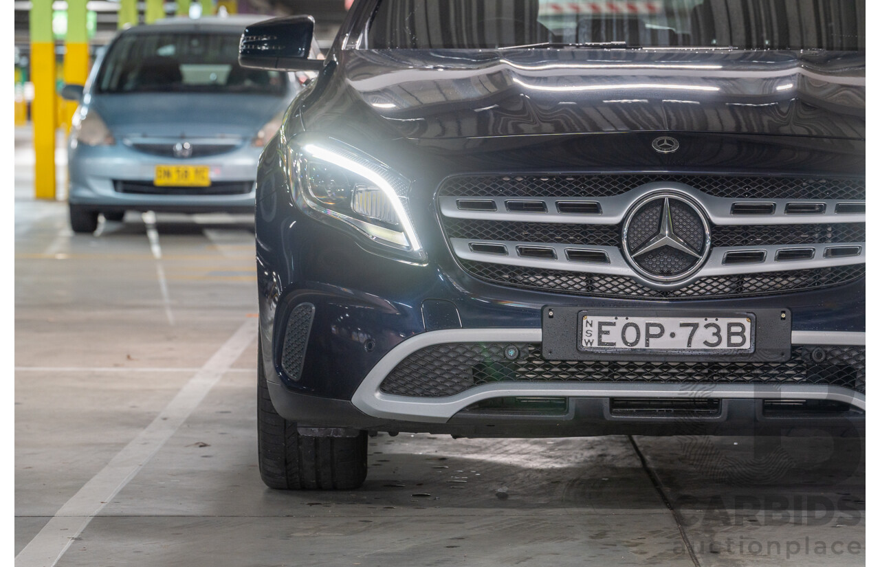 10/2018 Mercedes Benz GLA 180 X156 809MY 4d Wagon Cavansite Blue Metallic Turbo 1.6L