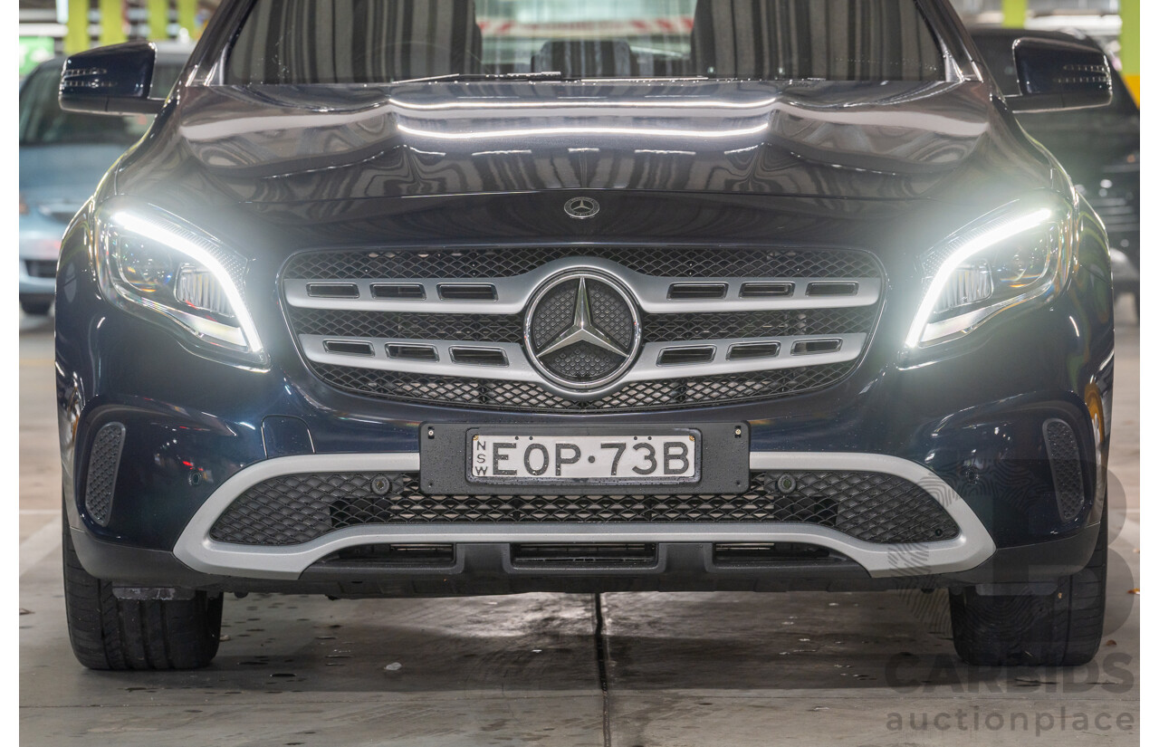 10/2018 Mercedes Benz GLA 180 X156 809MY 4d Wagon Cavansite Blue Metallic Turbo 1.6L