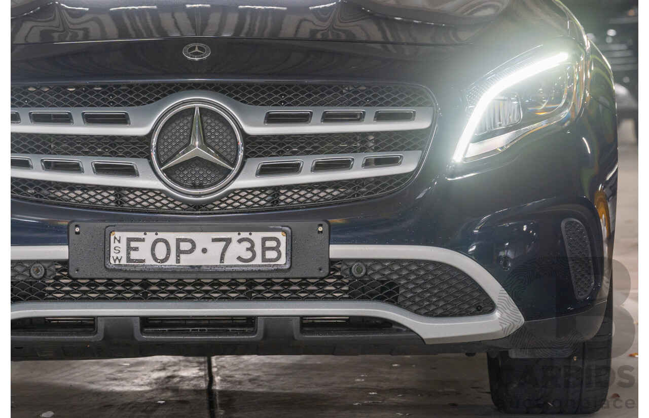 10/2018 Mercedes Benz GLA 180 X156 809MY 4d Wagon Cavansite Blue Metallic Turbo 1.6L