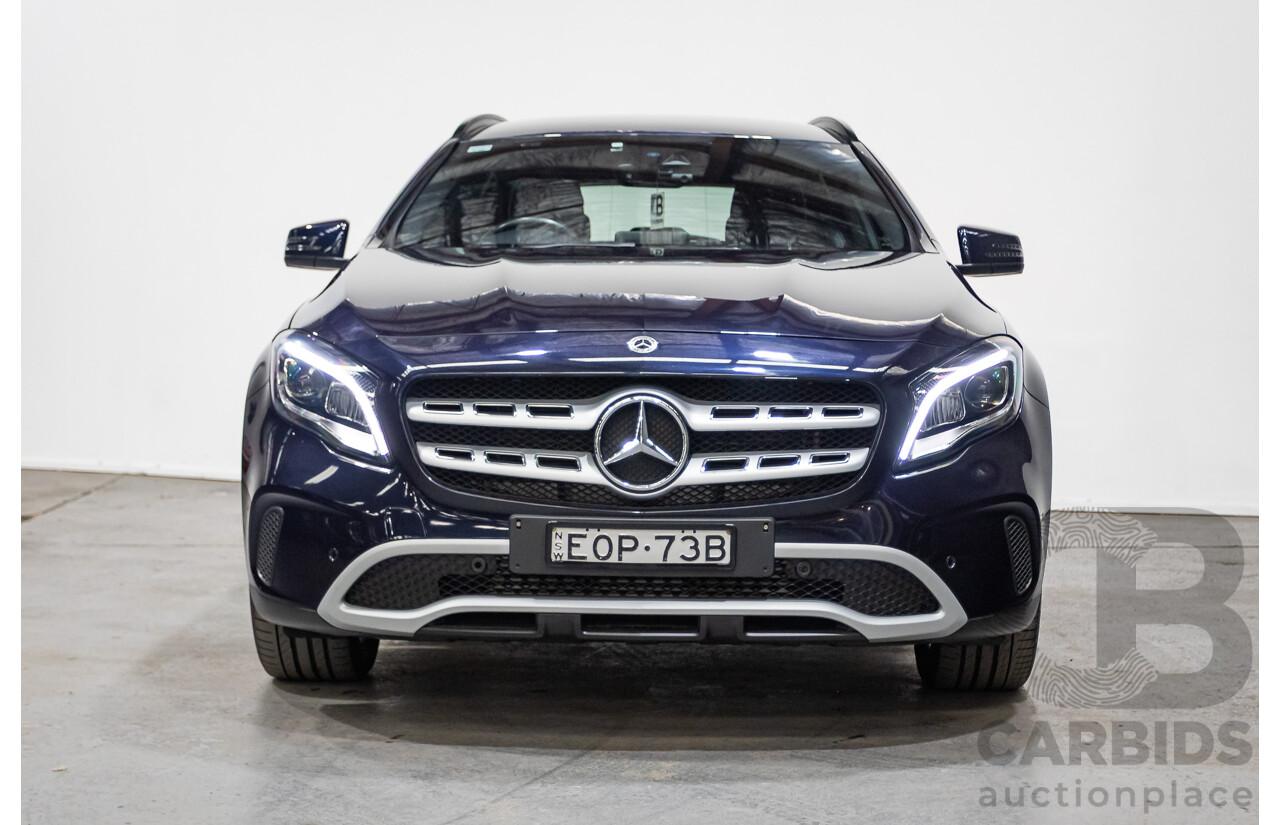 10/2018 Mercedes Benz GLA 180 X156 809MY 4d Wagon Cavansite Blue Metallic Turbo 1.6L