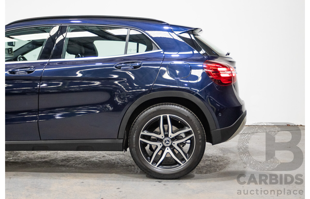 10/2018 Mercedes Benz GLA 180 X156 809MY 4d Wagon Cavansite Blue Metallic Turbo 1.6L