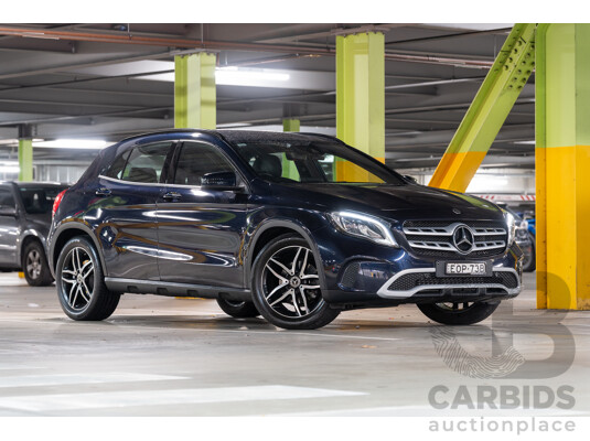10/2018 Mercedes Benz GLA 180 X156 809MY 4d Wagon Cavansite Blue Metallic Turbo 1.6L