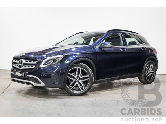 10/2018 Mercedes Benz GLA 180 X156 809MY 4d Wagon Cavansite Blue Metallic Turbo 1.6L