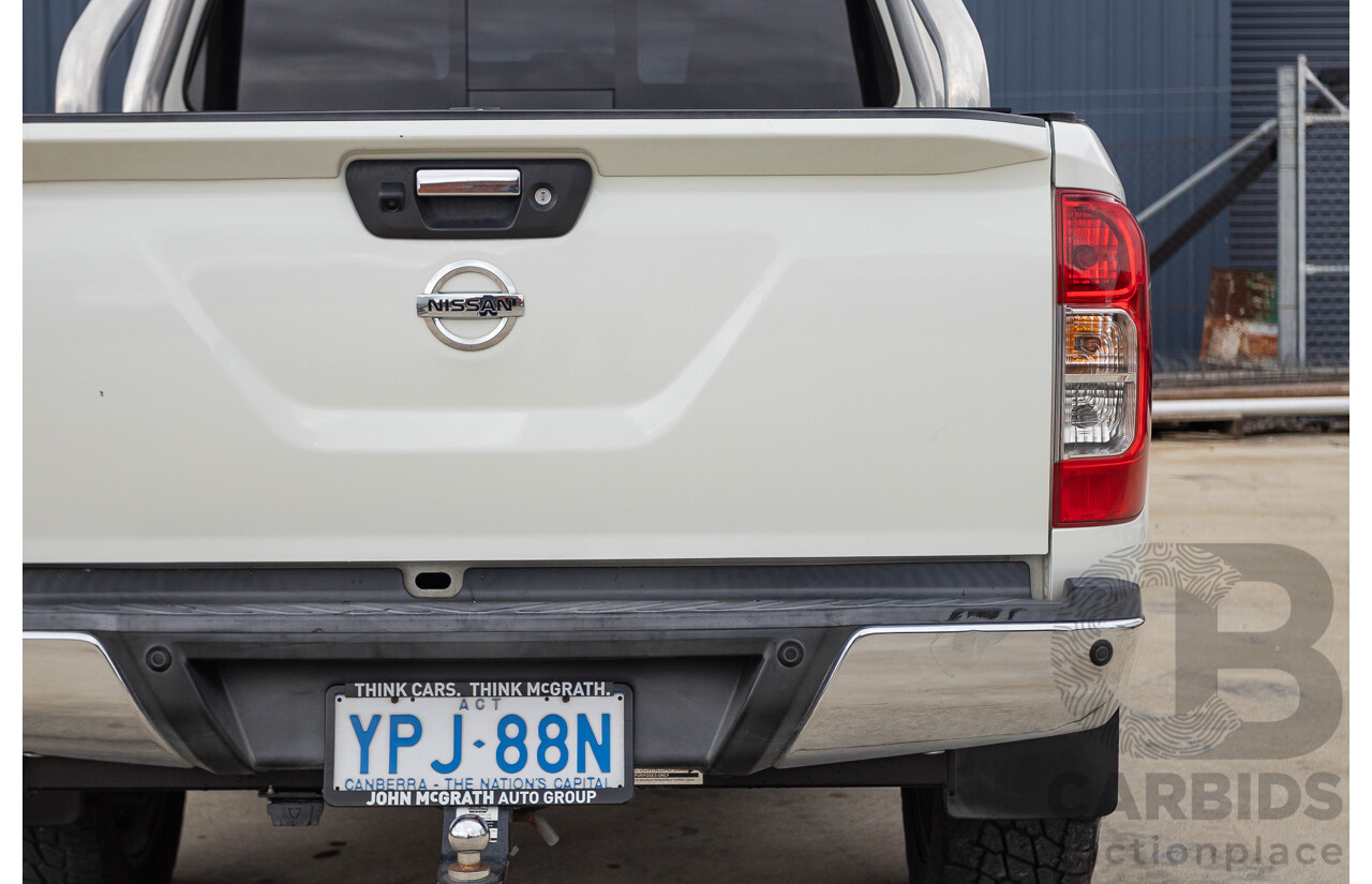 01/2016 Nissan Navara ST-X (4x4) NP300 D23 Dual Cab Utility White Diamond Turbo Diesel 2.3L