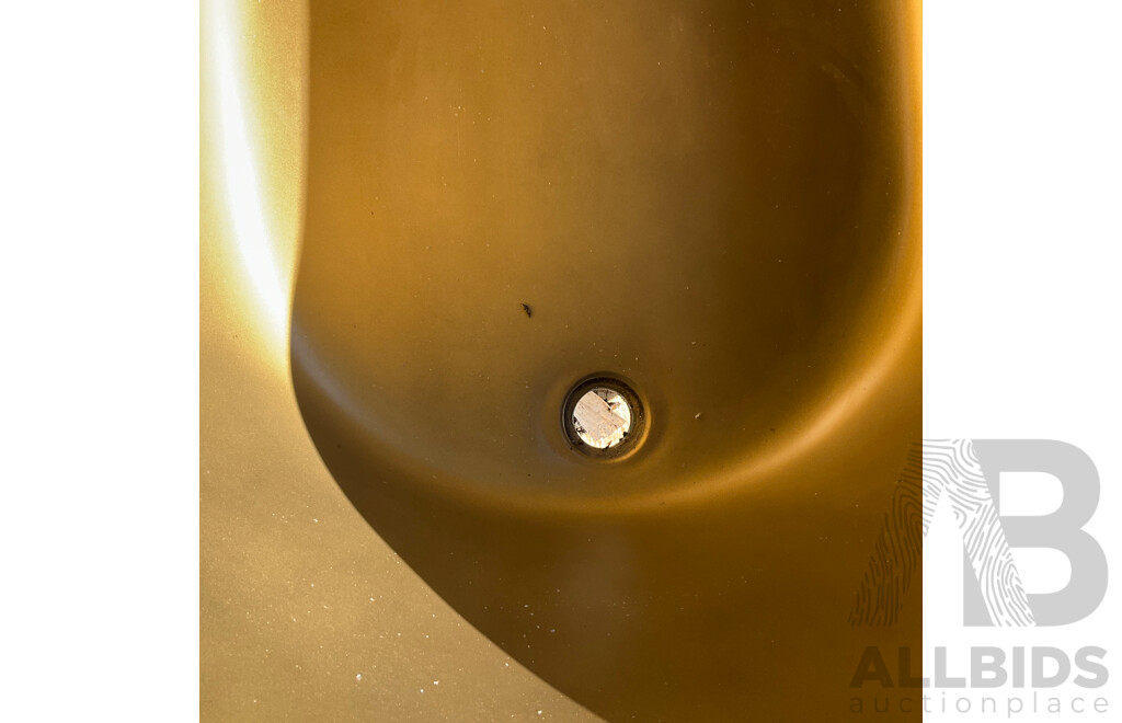 Golden Matte Finish Freestanding Bathtub