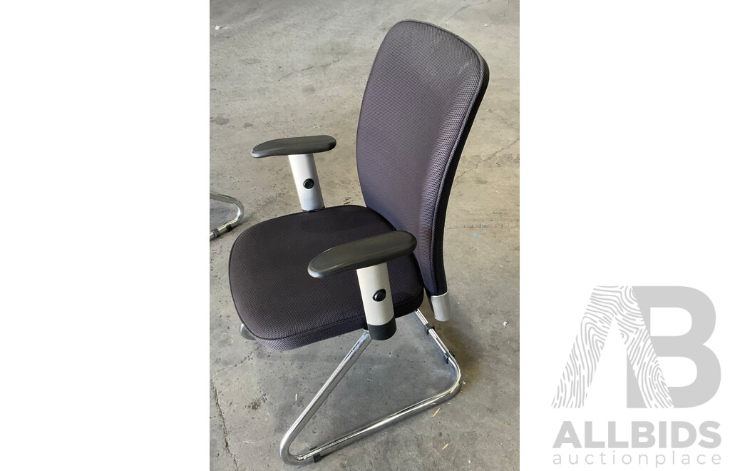 3 Piece Set - Office Round Table and Chairs