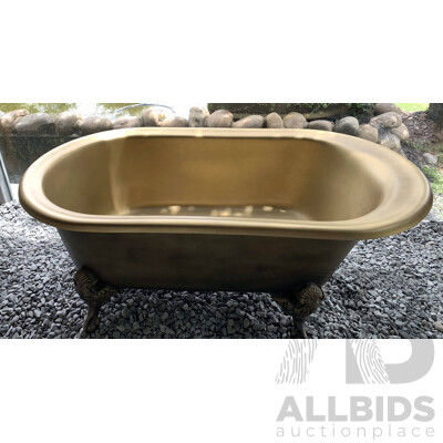 Golden Matte Finish Freestanding Bathtub