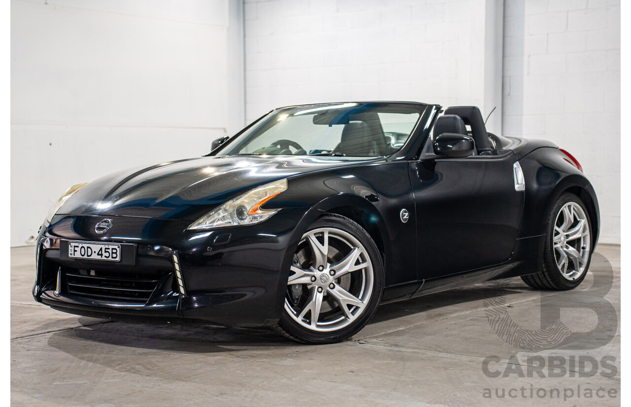 7/2012 Nissan 370Z Z34 MY11 2d Roadster Diamond Black V6 3.7L