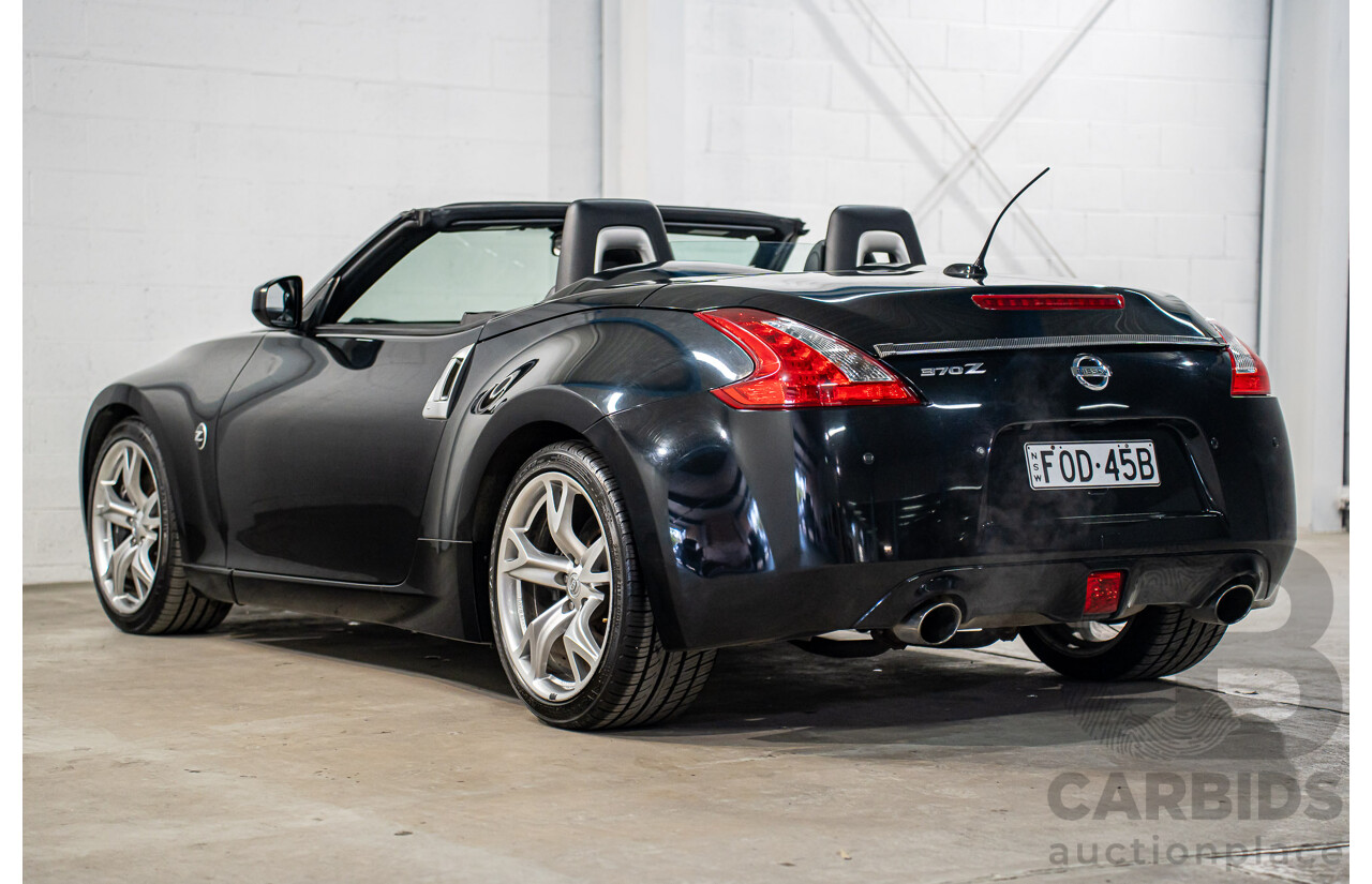 7/2012 Nissan 370Z Z34 MY11 2d Roadster Diamond Black V6 3.7L