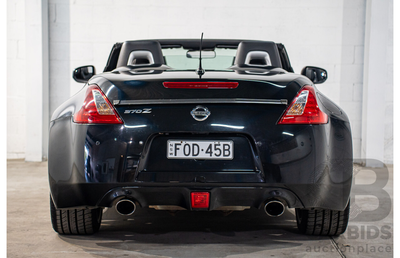 7/2012 Nissan 370Z Z34 MY11 2d Roadster Diamond Black V6 3.7L