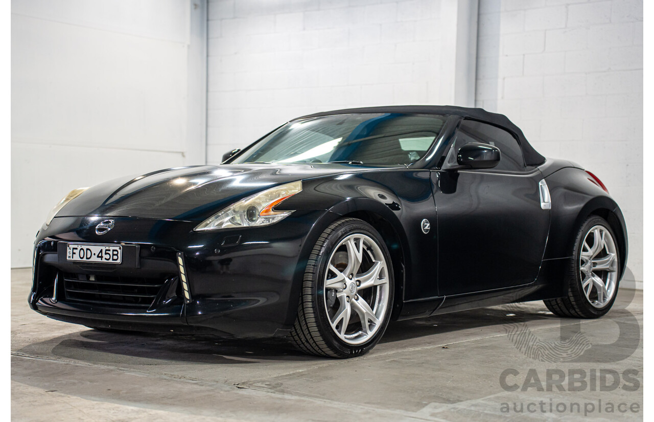 7/2012 Nissan 370Z Z34 MY11 2d Roadster Diamond Black V6 3.7L