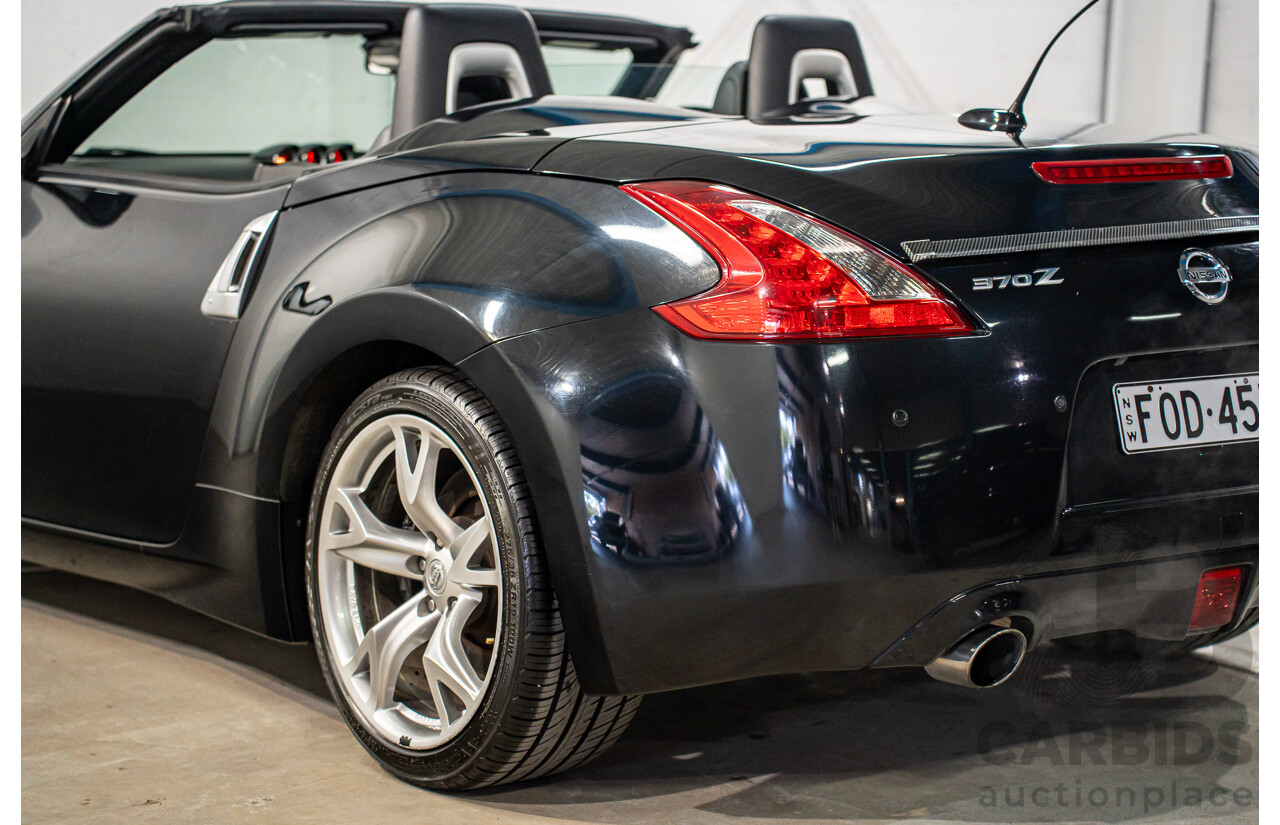 7/2012 Nissan 370Z Z34 MY11 2d Roadster Diamond Black V6 3.7L
