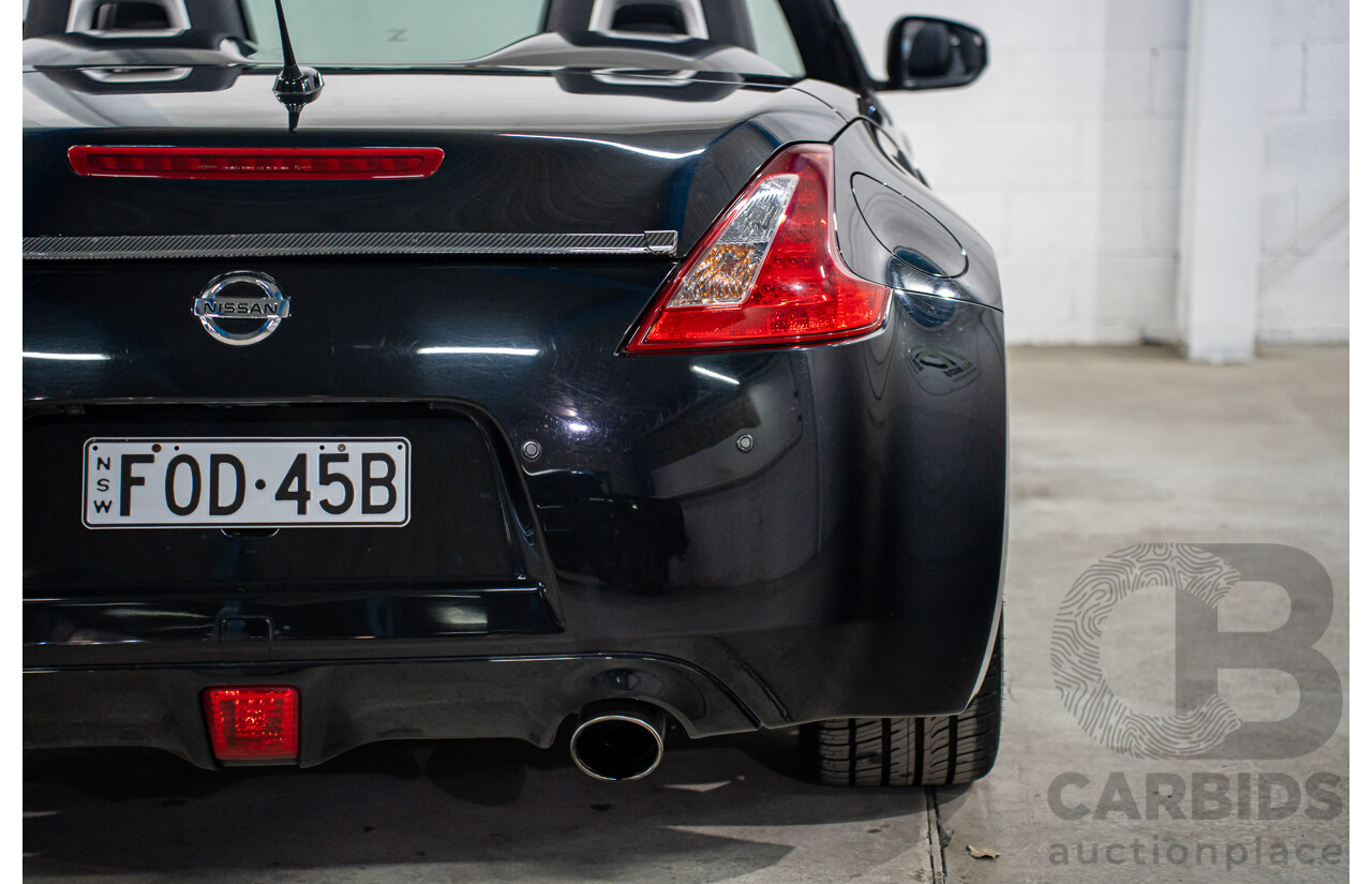 7/2012 Nissan 370Z Z34 MY11 2d Roadster Diamond Black V6 3.7L