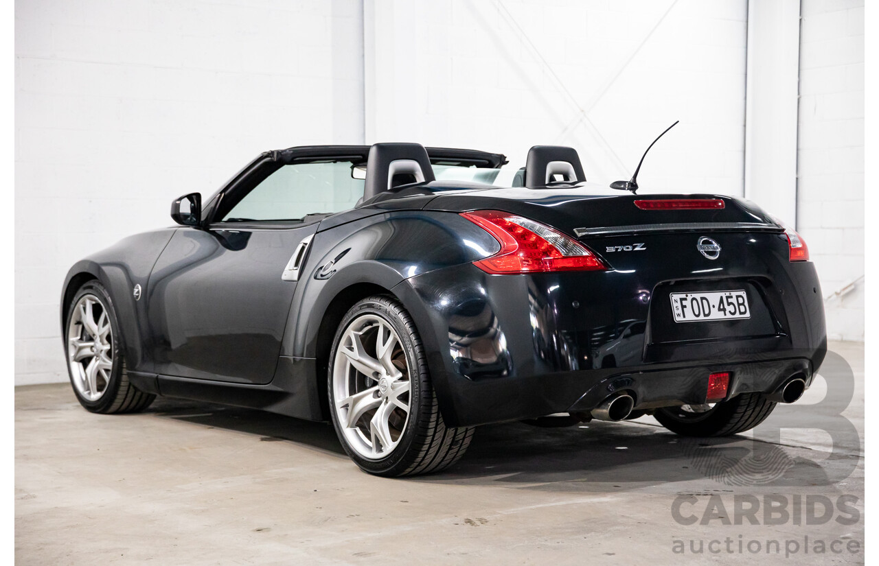7/2012 Nissan 370Z Z34 MY11 2d Roadster Diamond Black V6 3.7L