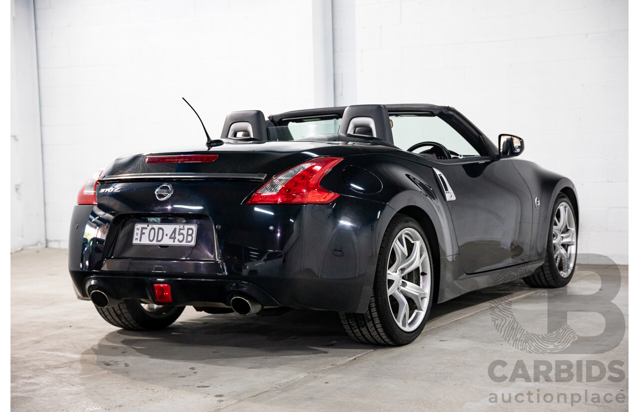 7/2012 Nissan 370Z Z34 MY11 2d Roadster Diamond Black V6 3.7L
