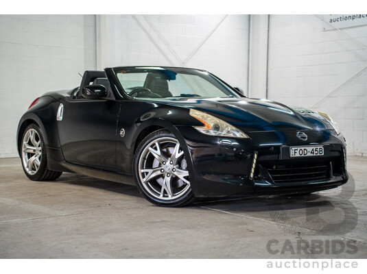 7/2012 Nissan 370Z Z34 MY11 2d Roadster Diamond Black V6 3.7L