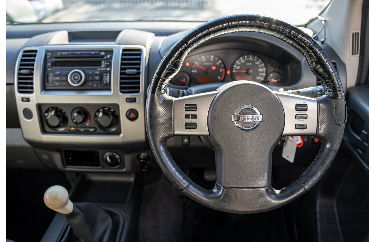 4/2011 Nissan Navara ST (4x4) D40 Dual Cab P/Up Midnight Black Metallic Turbo Diesel 2.5L