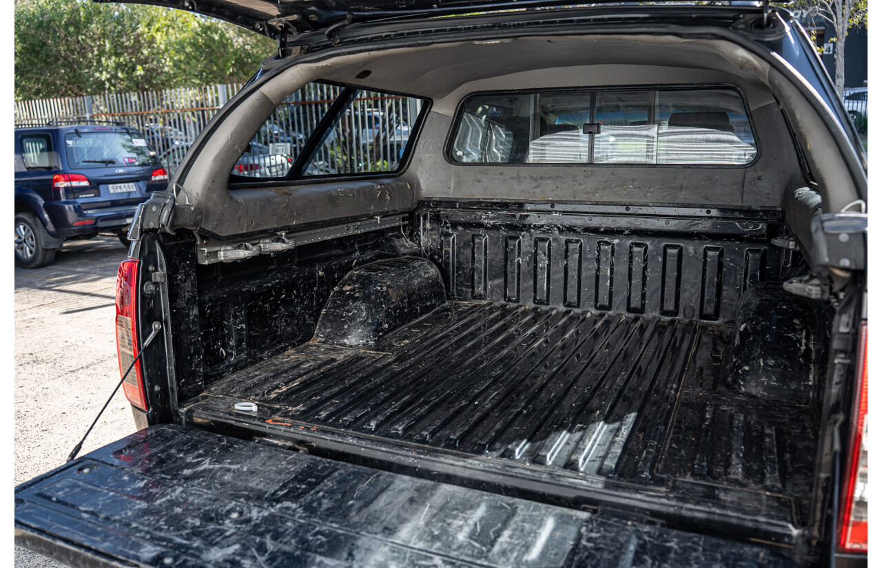 4/2011 Nissan Navara ST (4x4) D40 Dual Cab P/Up Midnight Black Metallic Turbo Diesel 2.5L