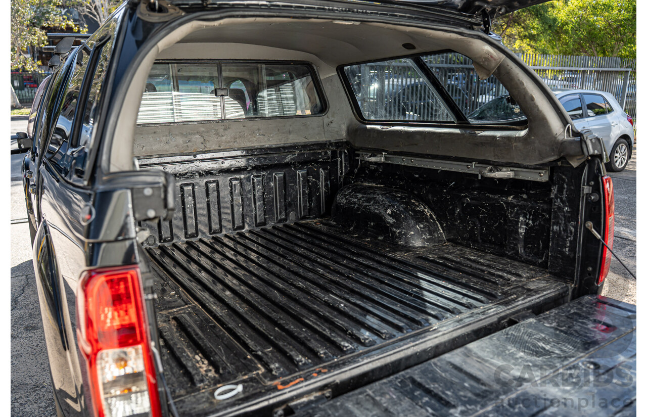 4/2011 Nissan Navara ST (4x4) D40 Dual Cab P/Up Midnight Black Metallic Turbo Diesel 2.5L