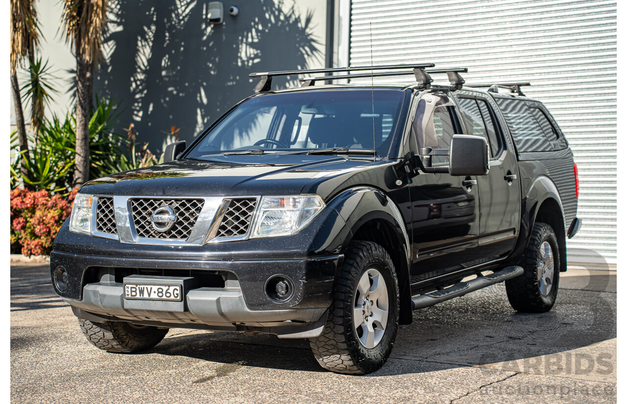 4/2011 Nissan Navara ST (4x4) D40 Dual Cab P/Up Midnight Black Metallic Turbo Diesel 2.5L