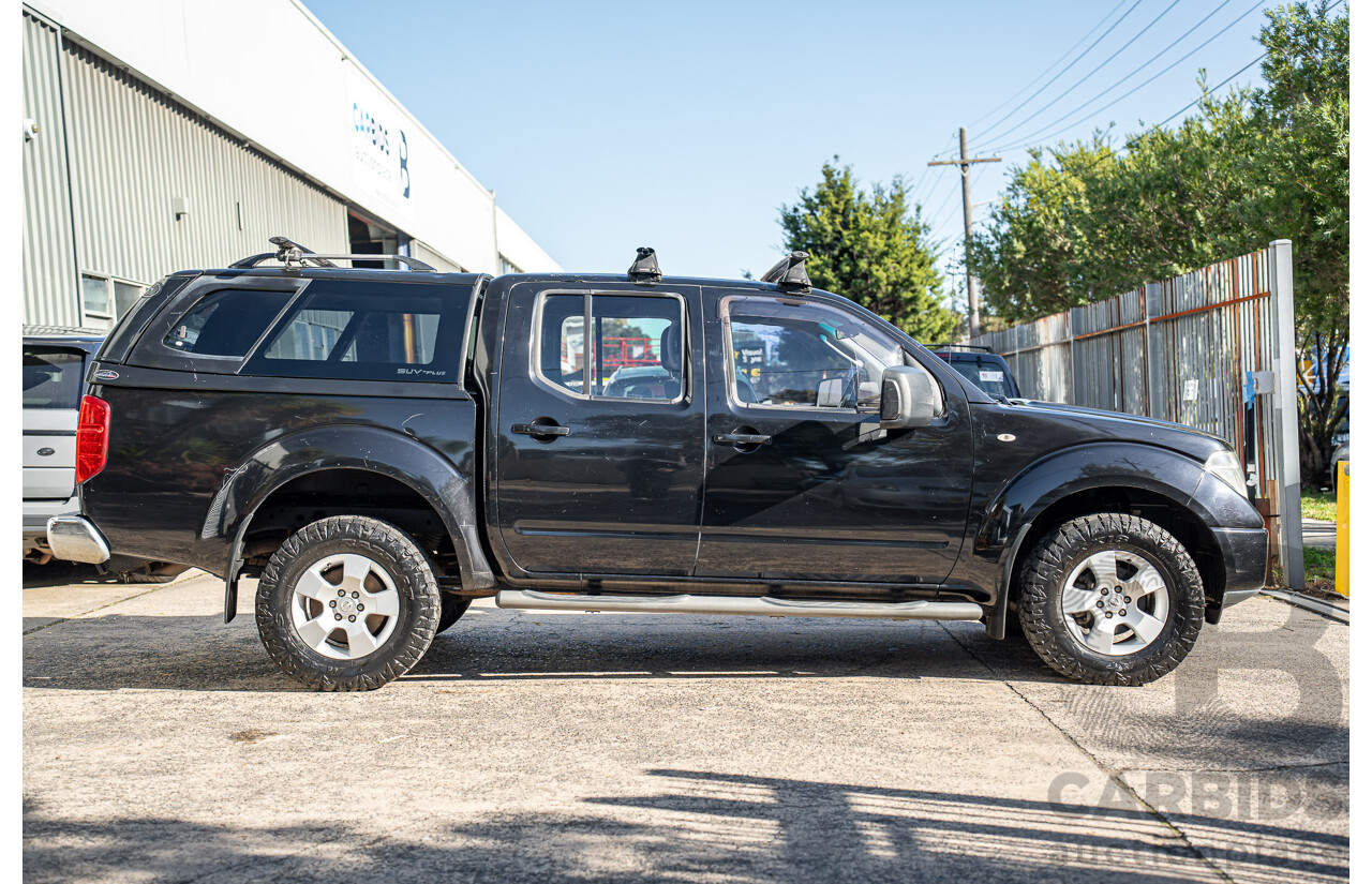 4/2011 Nissan Navara ST (4x4) D40 Dual Cab P/Up Midnight Black Metallic Turbo Diesel 2.5L