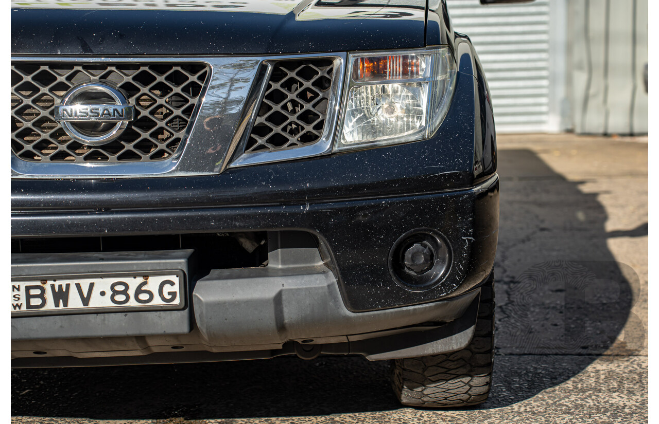 4/2011 Nissan Navara ST (4x4) D40 Dual Cab P/Up Midnight Black Metallic Turbo Diesel 2.5L