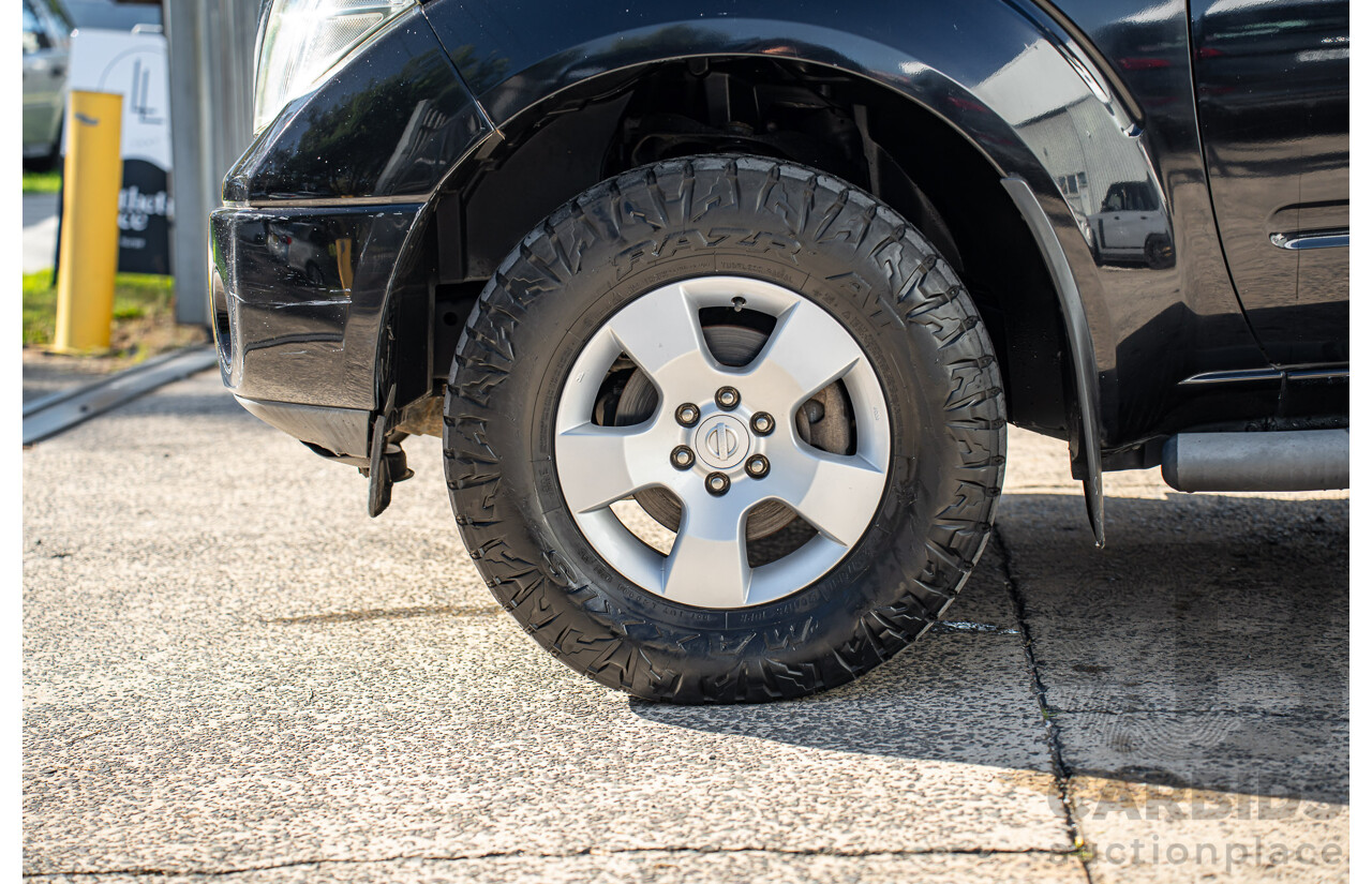 4/2011 Nissan Navara ST (4x4) D40 Dual Cab P/Up Midnight Black Metallic Turbo Diesel 2.5L