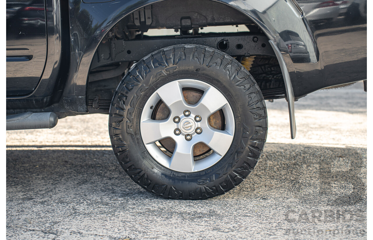 4/2011 Nissan Navara ST (4x4) D40 Dual Cab P/Up Midnight Black Metallic Turbo Diesel 2.5L