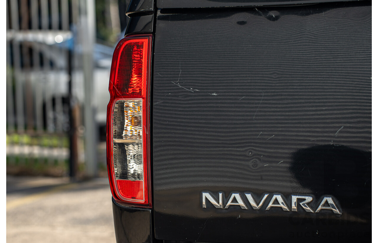 4/2011 Nissan Navara ST (4x4) D40 Dual Cab P/Up Midnight Black Metallic Turbo Diesel 2.5L