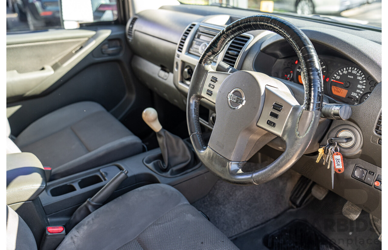4/2011 Nissan Navara ST (4x4) D40 Dual Cab P/Up Midnight Black Metallic Turbo Diesel 2.5L