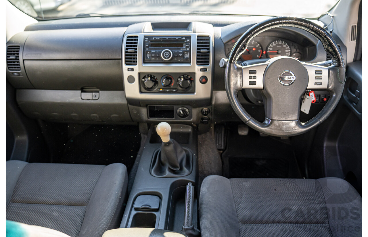 4/2011 Nissan Navara ST (4x4) D40 Dual Cab P/Up Midnight Black Metallic Turbo Diesel 2.5L